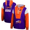 Mitchell & Ness Phoenix Suns Purple/Orange Luxurious Hardwood Classics Highlight Reel Windbreaker Half Zip Hoodie Jacket Collectors
