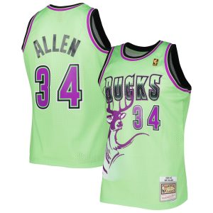 Mitchell & Terrific Ness Ray Allen Milwaukee Bucks Green 1996 97 Hardwood Classics Reload 3.0 Swingman Jersey Retailers
