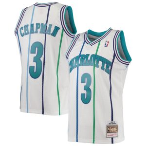 Mitchell & Ness Rex Chapman Charlotte Hornets White 1988/89 Hardwood Classics Swingman Glamorous Jersey Celebrate your team! Order this commemorative jersey.