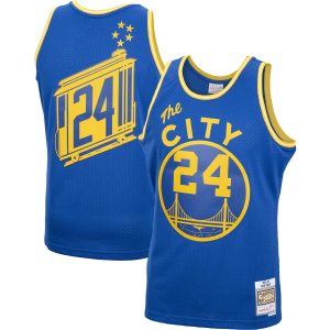 Mitchell Remarkable & Ness Rick Barry Golden State Warriors Royal 1966/67 Hardwood Classics Swingman Jersey Perfect fit! Order this comfortable jersey.