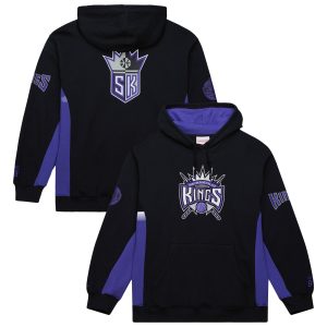 Mitchell & Ness Sacramento Terrific Kings Black Hardwood Classics Team Origins Fleece Pullover Hoodie Exclusive design! Own a jersey like no other.