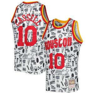 Mitchell & Ness Sam Cassell Houston Rockets White 1993/94 Hardwood Classics Magnificent Doodle Swingman Jersey Proven quality! Invest in this reliable jersey.