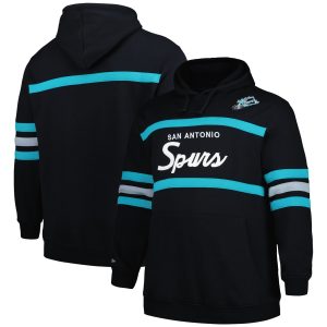 Mitchell & Ness San Antonio Spurs Black Big & Amazing Tall Hardwood Classics Head Coach Pullover Hoodie Stand out from the crowd! Wear this eye - catching jersey.