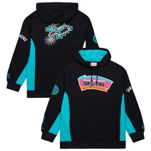 Mitchell & Ness San Antonio Amazing Spurs Black Hardwood Classics Team Origins Fleece Pullover Hoodie Team spirit! Show it off with this awesome jersey.