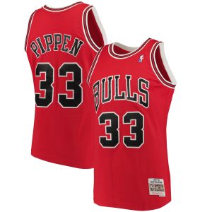 Mitchell & Ness Scottie Pippen Chicago Bulls Red 1997/98 Big & Tall Hardwood Notable Classics Swingman Jersey High - demand item! Order this sought - after jersey immediately.