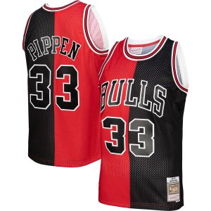 Mitchell Outstanding & Ness Scottie Pippen Chicago Bulls Red/Black Big & Tall Hardwood Classics 1997/98 Split Swingman Jersey For the true fans! Secure this authentic jersey now.