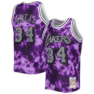 Mitchell & Ness Marvelous Shaquille O'Neal Los Angeles Lakers Purple 1996/97 Galaxy Swingman Jersey Act fast! Only a handful left. Secure this amazing jersey now.