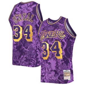 Mitchell Fabulous & Ness Shaquille O'Neal Los Angeles Lakers Purple Hardwood Classics 1996/97 Lunar New Year Swingman Jersey Team spirit! Show it off with this awesome jersey.