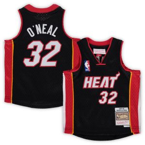 Mitchell & Ness Shaquille O'Neal Miami Heat Infant Black 2005/06 Hardwood Premium Classics Retired Player Jersey Authentic look! Wear this genuine jersey.