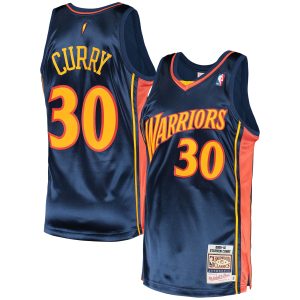 Mitchell & Ness Stephen Curry Stunning Golden State Warriors Navy 2009/10 Hardwood Classics Authentic Jersey Hurry! Exclusive offer. Get your hands on this outstanding jersey right away.