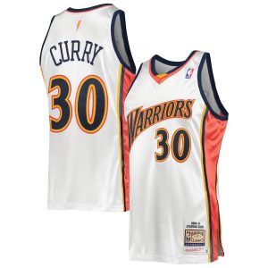 Mitchell & Sophisticated Ness Stephen Curry Golden State Warriors White 2009/10 Hardwood Classics Authentic Jersey For a short time only! Don't miss out on this fantastic jersey.