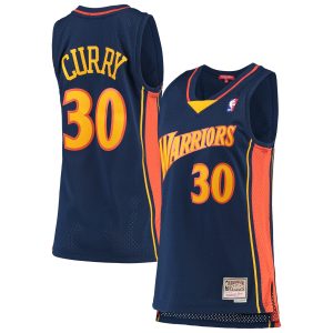 Mitchell & Ness Stephen Fantastic Curry Golden State Warriors Women's Navy 2009 10 Hardwood Classics Swingman Jersey Designed for performance! Get this functional jersey.