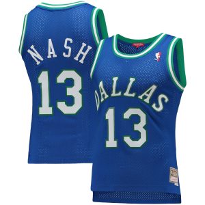 Mitchell & Ness Steve Nash Dallas Mavericks Women's Luxurious Blue 1998/99 Hardwood Classics Swingman Jersey For the true fans! Secure this authentic jersey now.
