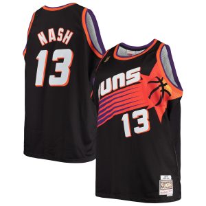 Mitchell & Ness Steve Nash Phoenix Suns Black 1996/97 Big & Tall Hardwood Classics Swingman Charming Jersey Upgrade your fan gear! Order this premium jersey today.