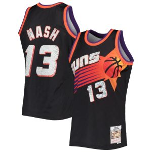 Mitchell & Ness Steve Nash Phoenix Suns Black 1996/97 Hardwood Classics NBA 75th Anniversary Marvelous Diamond Swingman Jersey Fan favorite! Join thousands who love this premium jersey.
