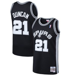 Mitchell & Elegant Ness Tim Duncan San Antonio Spurs Black 1998/99 Hardwood Classics Swingman Jersey Show your dedication! Own this special jersey for your team.
