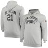 Mitchell & Ness Tim Captivating Duncan San Antonio Spurs Heathered Gray Big & Tall Name & Number Pullover Hoodie Exclusive design! Own a jersey like no other.
