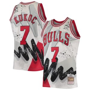 Mitchell & Ness Toni Kukoc Chicago Bulls White Hardwood Superb Classics 1995/96 Hyper Hoops Swingman Jersey Show your dedication! Own this special jersey for your team.
