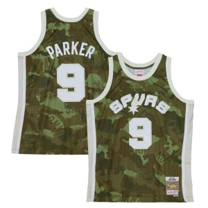 Mitchell & Ness Tony Parker San Antonio Spurs Camo Remarkable Hardwood Classics 2000/01 Ghost Green Swingman Jersey Be the first! Order this trendy jersey ahead of the crowd.