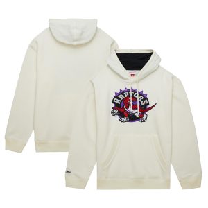 Mitchell & Ness Toronto Raptors Cream Hardwood Classics Vintage Pullover Hoodie Exceptional Sports fans