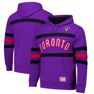 Mitchell & Ness Toronto Raptors Purple Hardwood Classics Prime Nights Head Coach Pullover Hoodie Time - sensitive! Order now before the deal expires.