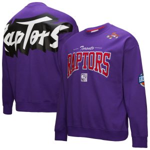Mitchell & Ness Toronto Raptors Purple Hardwood Classics There & Back 2.0 Vintage Pullover Sweatshirt Unique Unbeatable style! Get this stylish jersey now.