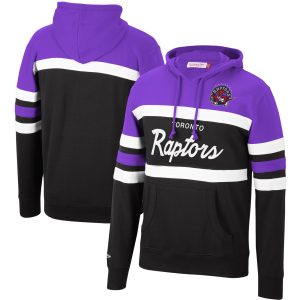 Mitchell & Ness Toronto Raptors Purple/Black Head Outstanding Coach Pullover Hoodie For the true fans! Secure this authentic jersey now.