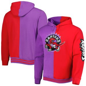 Mitchell & Ness Toronto Raptors Purple/Red Big & Tall Hardwood Classics Split Pullover Top - notch Hoodie Stand out from the crowd! Wear this eye - catching jersey.