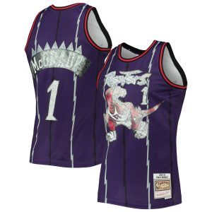 Mitchell Superb & Ness Tracy McGrady Toronto Raptors Purple 1998/99 Hardwood Classics NBA 75th Anniversary Diamond Swingman Jersey Retailers