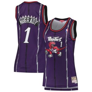 Mitchell Magnificent & Ness Tracy McGrady Toronto Raptors Women's Purple 1998/99 Hardwood Classics Swingman Jersey Designed for performance! Get this functional jersey.