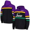 Mitchell & Ness Utah Jazz Black/Purple Head Coach Pullover Outstanding Hoodie Be a part of the action! Get this game - ready jersey.
