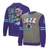 Mitchell & Ness Utah Jazz Heather Gray All Over Pullover Delightful Sweatshirt Flash sale! Snag this great jersey at a discounted price.