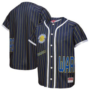 Mitchell & Ness x DANNIJO Golden State Warriors Women's Blue Exquisite Fashion Baseball Jersey Stand out from the crowd! Wear this eye - catching jersey.