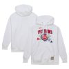 Mitchell Phenomenal & Ness x Tats Cru Detroit Pistons White Hardwood Classics Brick Pullover Hoodie Sports fans