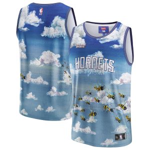 NBA & KidSuper Studios by Fanatics Charlotte Hornets Unisex Blue Hometown Jersey Striking Best - selling! Order this popular jersey before it's out of stock.