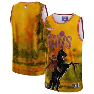 NBA & KidSuper High - quality Studios by Fanatics Cleveland Cavaliers Unisex Gold Hometown Jersey Act fast! Only a handful left. Secure this amazing jersey now.