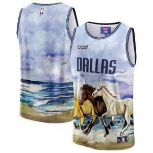 NBA & KidSuper Studios Terrific by Fanatics Dallas Mavericks Unisex Blue Hometown Jersey Limited edition! Don't miss your chance to own this unique jersey.