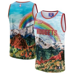 NBA & KidSuper Studios by Dashing Fanatics Denver Nuggets Unisex Blue Hometown Jersey Enhance your game - day look! Get this fashionable jersey.