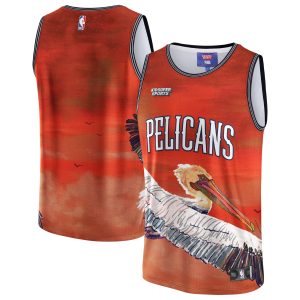 NBA & KidSuper Studios by Fanatics New Orleans Pelicans Distinguished Unisex Red Hometown Jersey Time - sensitive! Order now before the deal expires.
