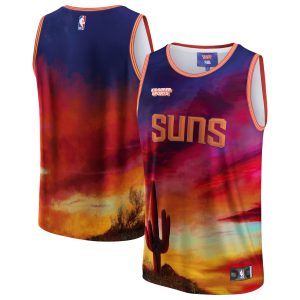 NBA & KidSuper Marvelous Studios by Fanatics Phoenix Suns Unisex Red Hometown Jersey Don't be left out! Get this stylish jersey and show your team pride.
