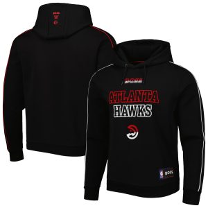 NBA x Hugo Boss Atlanta Hawks Distinguished Black Team Bounce Tri Blend Pullover Hoodie Time - sensitive! Order now before the deal expires.