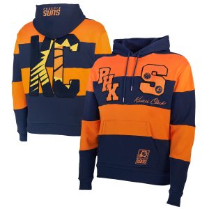 NBA x Keiser Clark Phoenix Suns Navy/Orange No Caller ID Pullover Alluring Hoodie Collectors