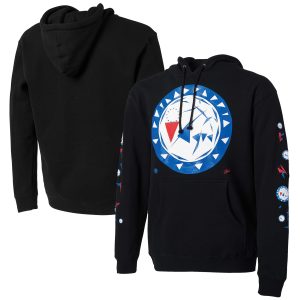 NBA x Naturel Philadelphia 76ers Premium - grade Black No Caller ID Pullover Hoodie Collector's item! A rare addition to any collection.