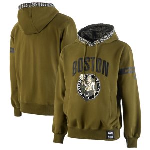 NBA x Two High - quality Hype Boston Celtics Olive Culture & Hoops Collection Premium Pullover Hoodie Hurry! Exclusive offer. Get your hands on this outstanding jersey right away.
