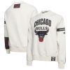 NBA x Two Hype Chicago Bulls Remarkable Cream Culture & Hoops Collection Premium Pullover Sweatshirt Sports enthusiasts
