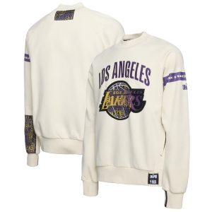 NBA x Two Hype Impressive Los Angeles Lakers Cream Culture & Hoops Collection Premium Pullover Sweatshirt Flash sale! Snag this great jersey at a discounted price.