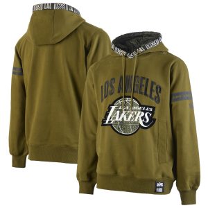 NBA x Two Hype Los Angeles Remarkable Lakers Olive Culture & Hoops Collection Premium Pullover Hoodie Trending now! Grab this hot jersey while you can.