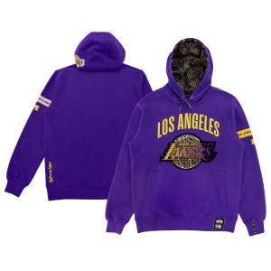 NBA x Two Hype Los Angeles Lakers Unisex Purple Culture & Hoops Heavyweight Charming Pullover Hoodie Proven quality! Invest in this reliable jersey.