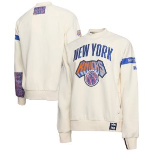 NBA x Two Charming Hype New York Knicks Cream Culture & Hoops Collection Premium Pullover Sweatshirt For the true fans! Secure this authentic jersey now.