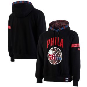 NBA x Two Hype Philadelphia 76ers Black Culture & Hoops Remarkable Collection Premium Pullover Hoodie Exclusive design! Own a jersey like no other.